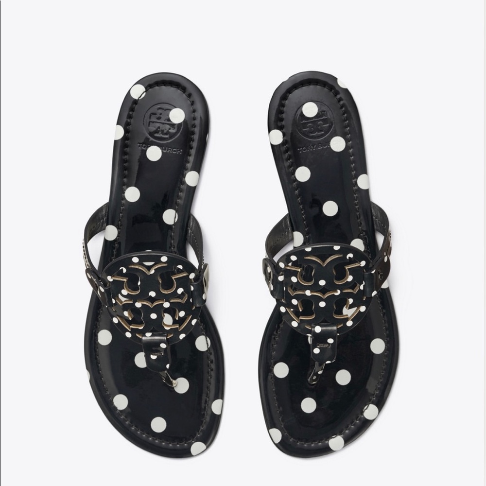 TORY BURCH Miller sandal printed patent leather - Picture 7 of 7